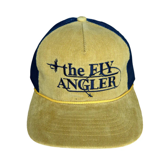 The Fly Angler Logo Richardson Troutdale Amber Navy W Gold Rope