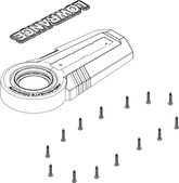 Lowrance Ghost Top Housing Assembly 000-15252-001