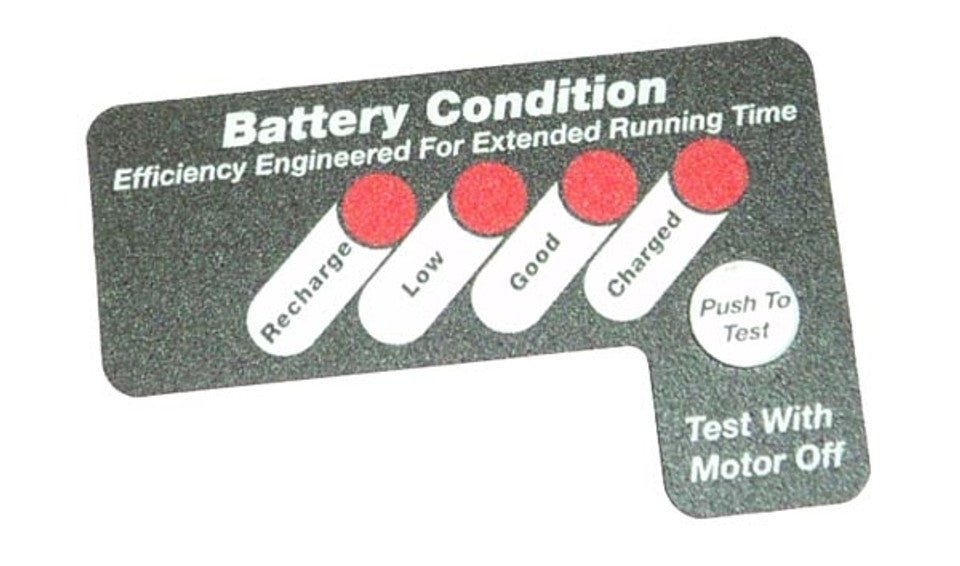 Minn Kota  DECAL, BATTERY GAUGE-SERV(N/A) P/N: 2306615