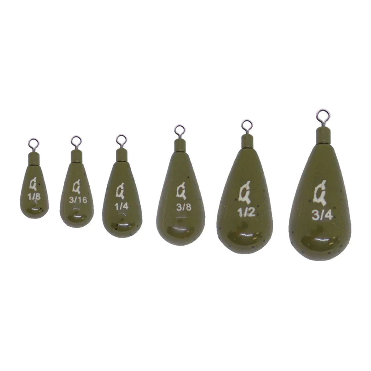 X-Zone Tungsten Tear Drop Shot Weights (Tie On)