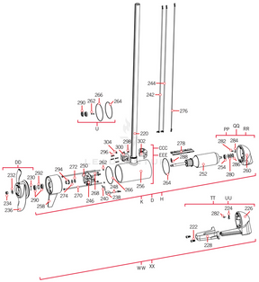 Minn Kota PLN END HSG/TRNDCR ASY 4.5 | 112LB THRUST | 60" | TRANSDUCER P/N: 9421-246