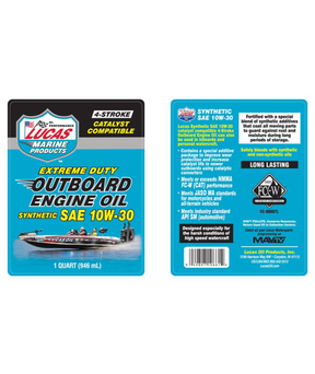 Lucas Outboard Engine Oil Synthetic SAE 10W-30