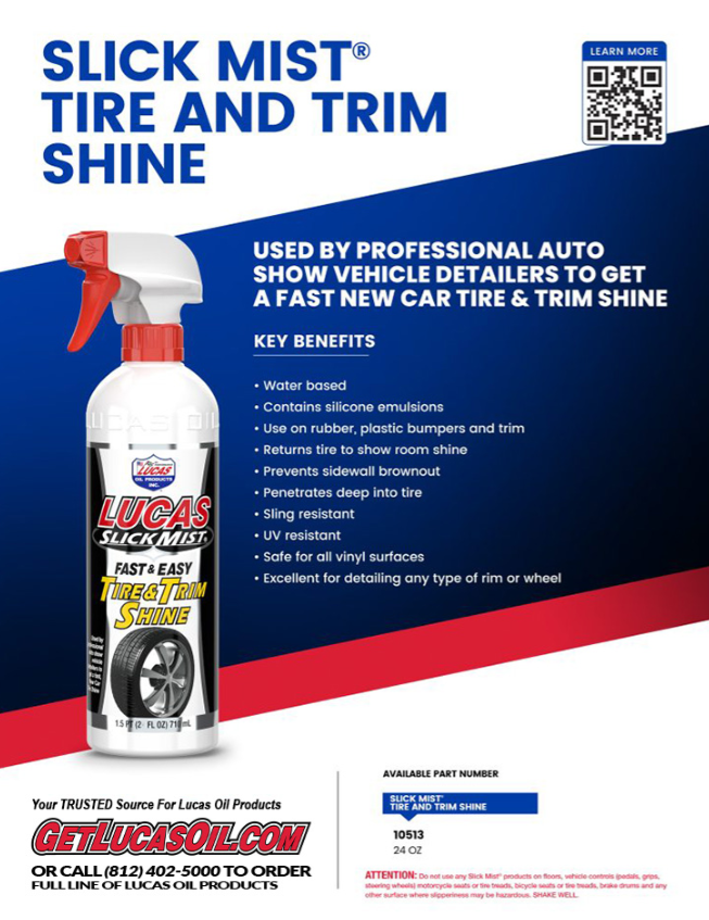 Lucas Slick Mist Tire and Trim Shine 24oz. 10513