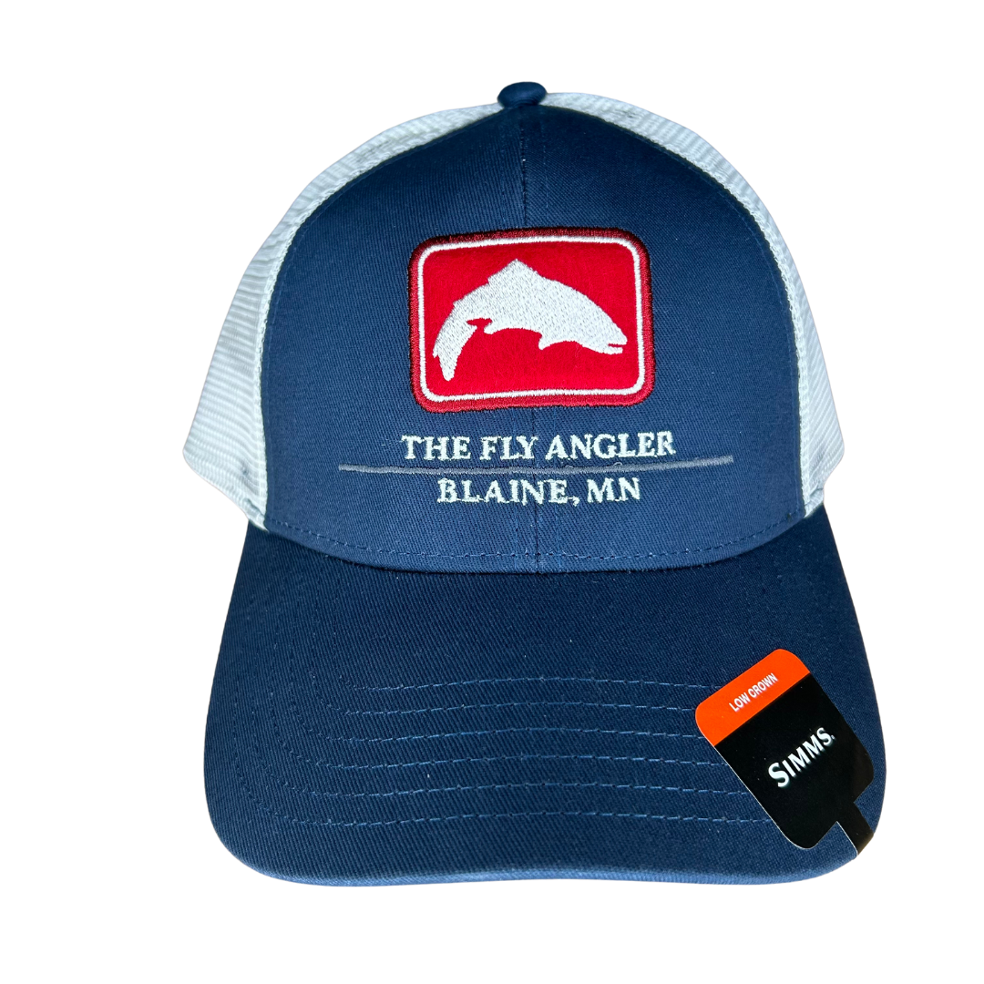 Simms Fly Angler Logo Icon Trucker Hat