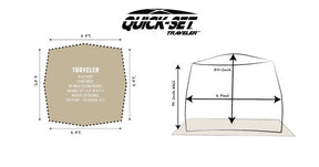 Quick-Set Traveler Screen Shelter (4 Sided)