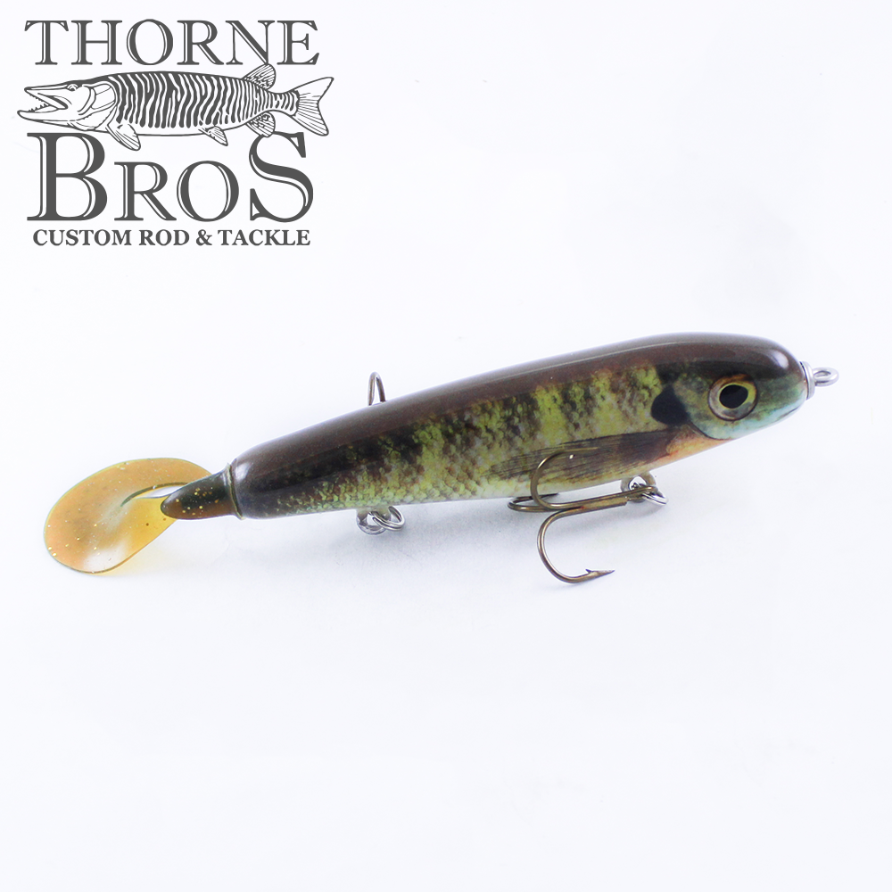 7.5 Phantom Walleye Wood Glide Bait Jerk Bait Musky Lure